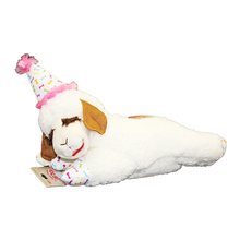 Load image into Gallery viewer, MULTIPET LAMB CHOP WITH BIRTHDAY HAT 10.5"