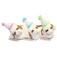 Load image into Gallery viewer, MULTIPET LAMB CHOP WITH BIRTHDAY HAT 10.5"