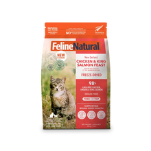 Load image into Gallery viewer, FELINE NATURAL FREEZE DRIED CHICKEN & SALMON FEAST 320G