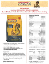 Load image into Gallery viewer, CARNA4 EASY CHEW GRAIN FREE GOAT DOG 10LB