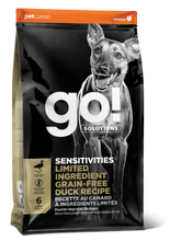 Load image into Gallery viewer, GO DOG SENSITIVITY LIMITED INGREDIENT DIET DUCK 12LB