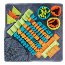 Load image into Gallery viewer, MESSY MUTTS FORAGE MAT SQUARE WITH SUCTION AND LICK MAT 16"
