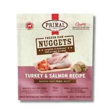 Load image into Gallery viewer, PRIMAL TURKEY & SALMON NUGGETS DOG 3LB