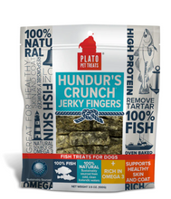 Load image into Gallery viewer, PLATO HUNDUR GRAIN FREE FISH SKIN FINGERS 283G