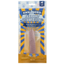 Load image into Gallery viewer, THIS & THAT ENHANCED EVEREST CHEESE CHEW BLUEBERRY LARGE 100G
