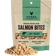 Load image into Gallery viewer, VITAL ESSENTIALS CAT FREEZE DRIED SALMON BITES TREAT 1.1OZ