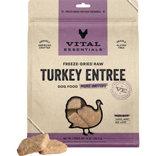 Load image into Gallery viewer, VITAL ESSENTIALS DOG FREEZE-DRIED TURKEY MINI PATTIES 14OZ