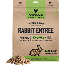 Load image into Gallery viewer, VITAL ESSENTIALS DOG FREEZE DRIED RABBIT CRUNCH MINI NIBS 25OZ