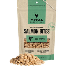 Load image into Gallery viewer, VITAL ESSENTIALS DOG FREEZE DRIED RAW SALMON BITES 5OZ