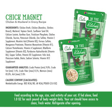 Load image into Gallery viewer, WERUVA CATS IN THE KITCHEN CHICK MAGNET CHICKEN & MACKEREL CAT POUCH 3OZ