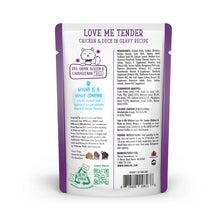 Load image into Gallery viewer, WERUVA CATS IN THE KITCHEN LOVE ME TENDER CHICKEN & DUCK CAT POUCH 3OZ