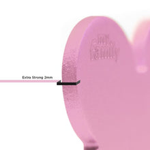 Load image into Gallery viewer, MY FAMILY ALUMINUM HEART PINK BIG TAG
