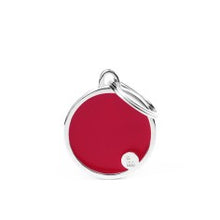 Load image into Gallery viewer, MY FAMILY HANDMADE CIRCLE RED SMALL TAG