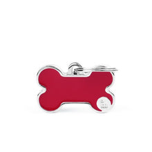 Load image into Gallery viewer, MY FAMILY HANDMADE BONE RED SMALL TAG