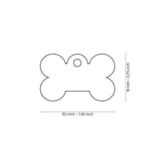 Load image into Gallery viewer, MY FAMILY ALUMINUM BONE BLACK SMALL TAG