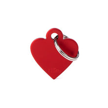Load image into Gallery viewer, MY FAMILY ALUMINUM HEART RED SM TAG