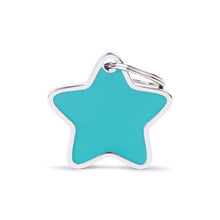 Load image into Gallery viewer, MY FAMILY STAR TURQUOISE BIG TAG
