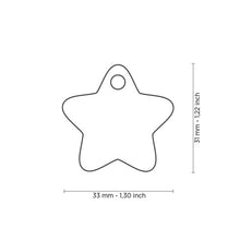 Load image into Gallery viewer, MY FAMILY STAR TURQUOISE BIG TAG