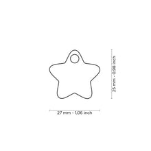 Load image into Gallery viewer, MY FAMILY STAR TURQUOISE SM TAG