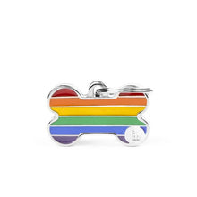 Load image into Gallery viewer, MY FAMILY RAINBOW BONE SMALL TAG