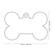 Load image into Gallery viewer, MY FAMILY RAINBOW BONE XLG TAG