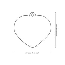 Load image into Gallery viewer, MY FAMILY GLITTER HEART GREY BIG TAG
