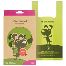Load image into Gallery viewer, EARTH RATED BIO BAG HANDLE 120CT LAVENDER