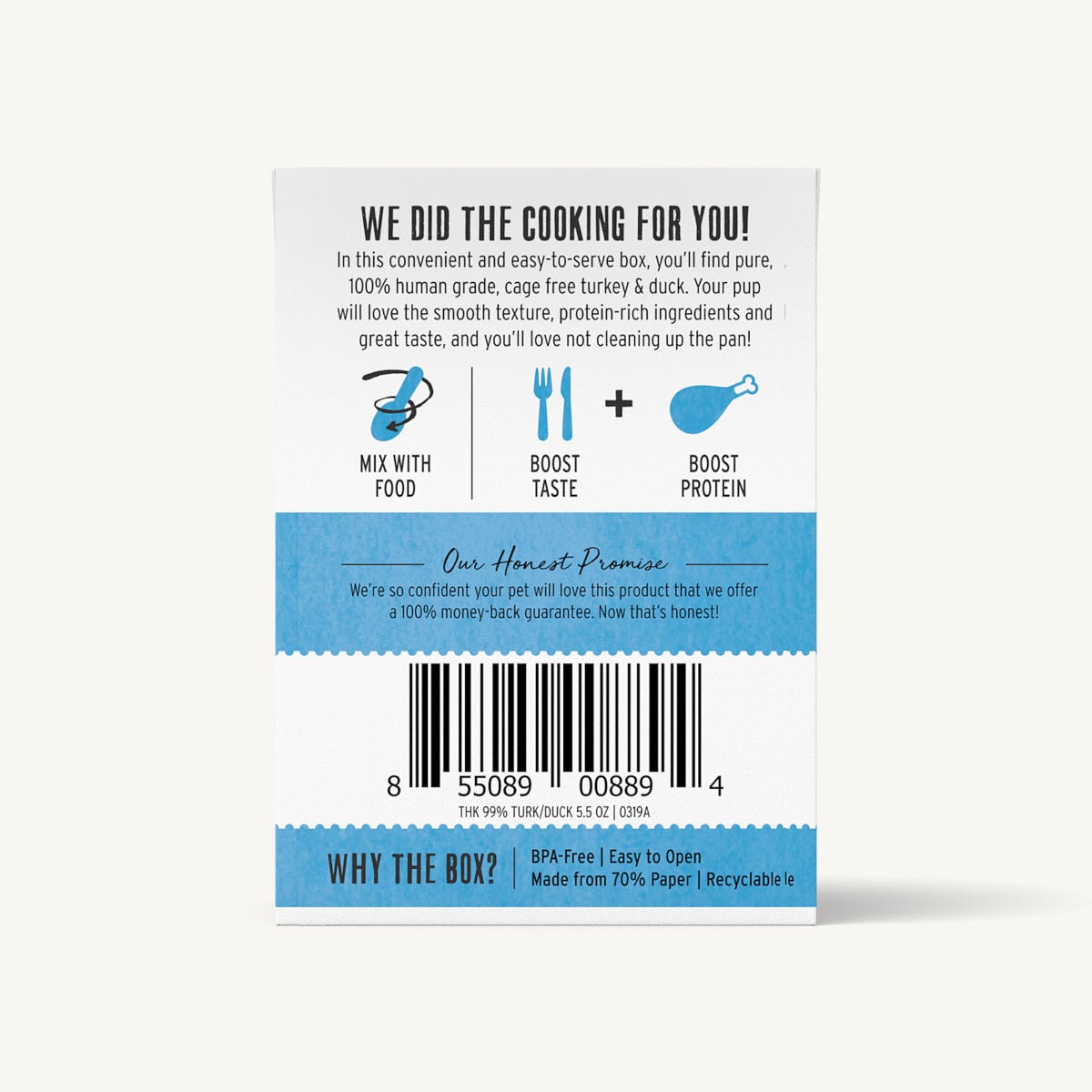 Honest kitchen duck top