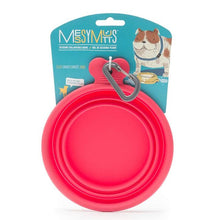 Load image into Gallery viewer, MESSY MUTTS SILICONE COLLAPSIBLE BOWL RED SM
