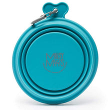 Load image into Gallery viewer, MESSY MUTTS SILICONE COLLAPSIBLE BOWL BLUE SM