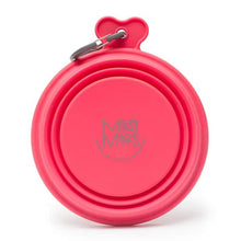 Load image into Gallery viewer, MESSY MUTTS SILICONE COLLAPSIBLE BOWL RED SM