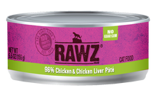Load image into Gallery viewer, RAWZ 96% CHICKEN & CHICKEN LIVER PATE CAT CAN 156G