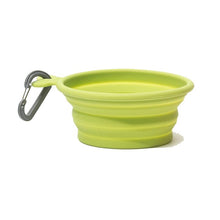 Load image into Gallery viewer, MESSY MUTTS SILICONE COLLAPSIBLE BOWL GREEN SM