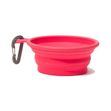 Load image into Gallery viewer, MESSY MUTTS SILICONE COLLAPSIBLE BOWL RED SM