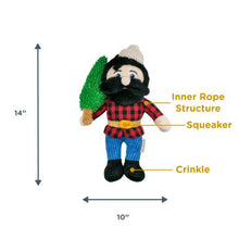 Load image into Gallery viewer, TALL TAILS PLUSH PAUL BUNYAN W/SQUEAKER 14"
