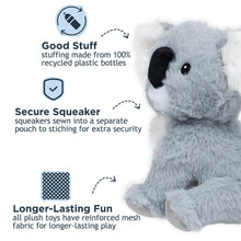 Load image into Gallery viewer, TALL TAILS PLUSH KOALA WITH SQUEAKER 8"
