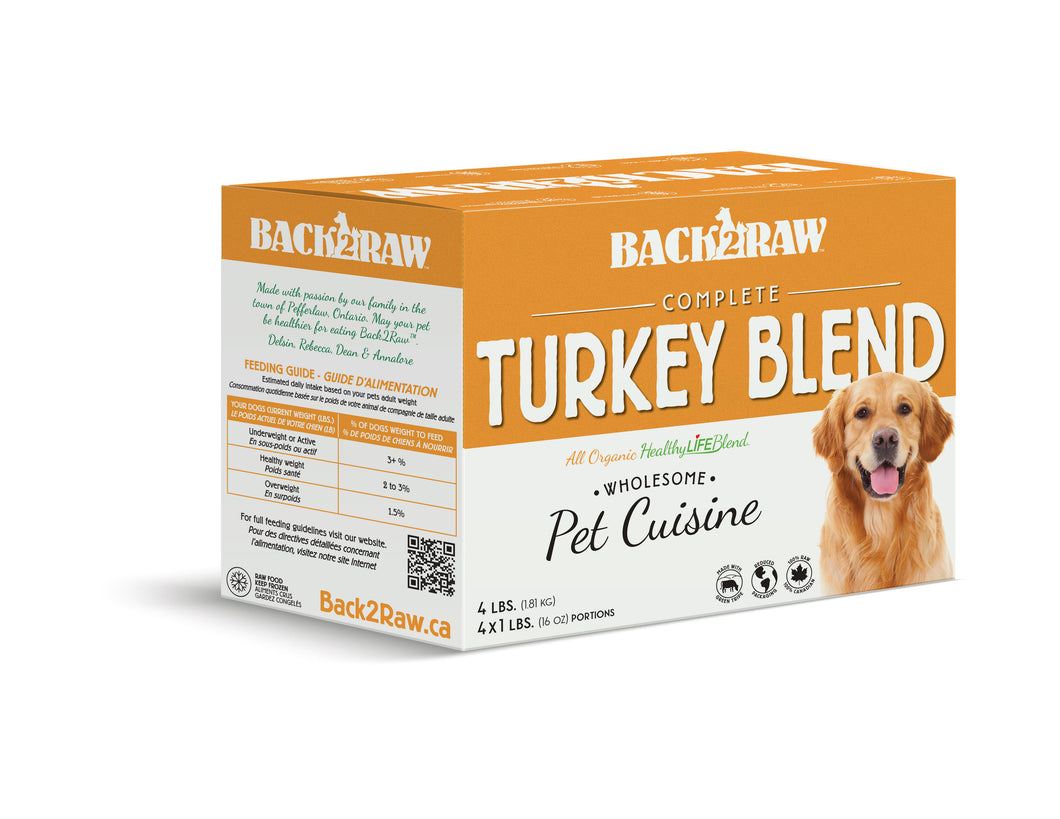 BACK2RAW TURKEY BLEND COMPLETE 4X1LB
