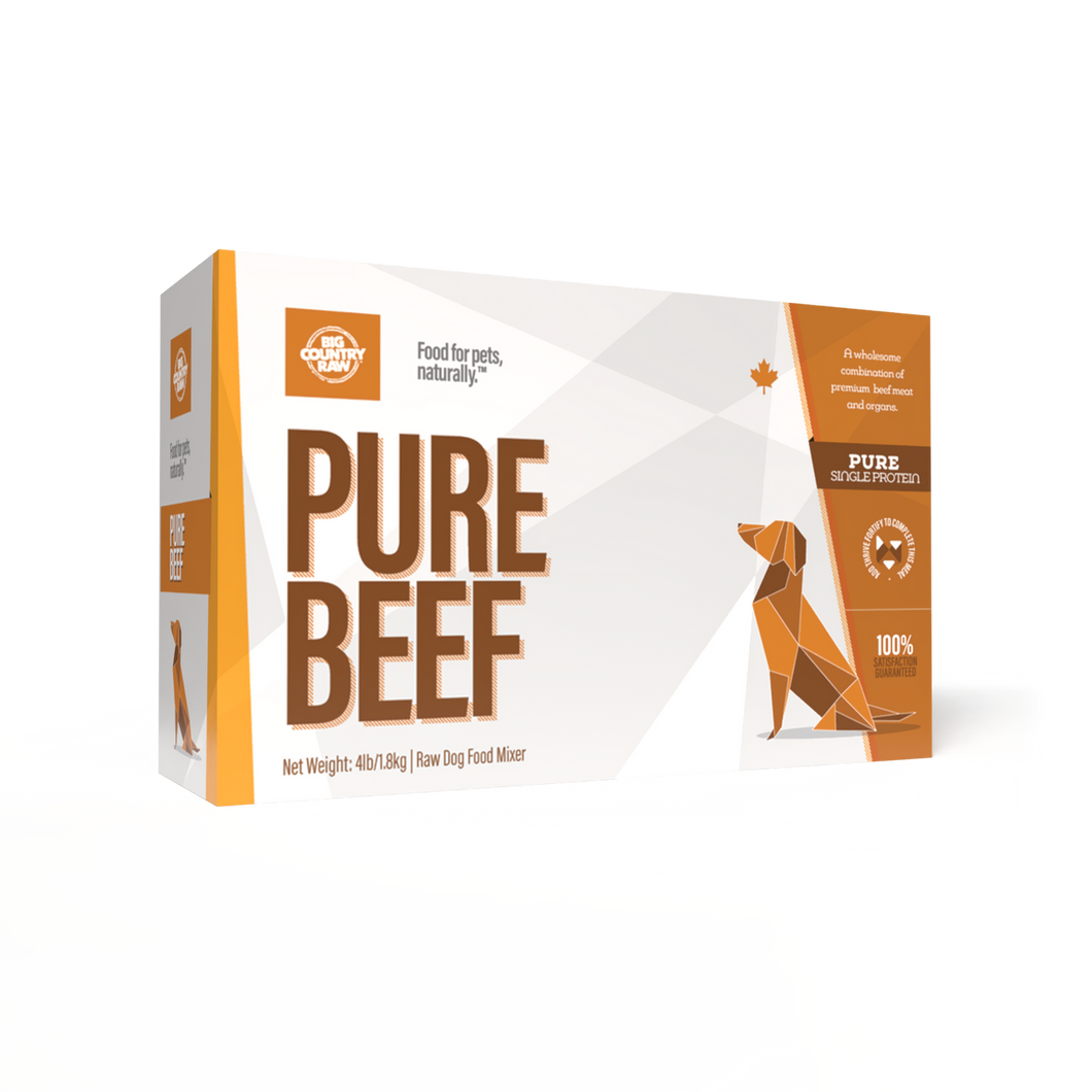 BIG COUNTRY RAW PURE BEEF CARTON 4LB
