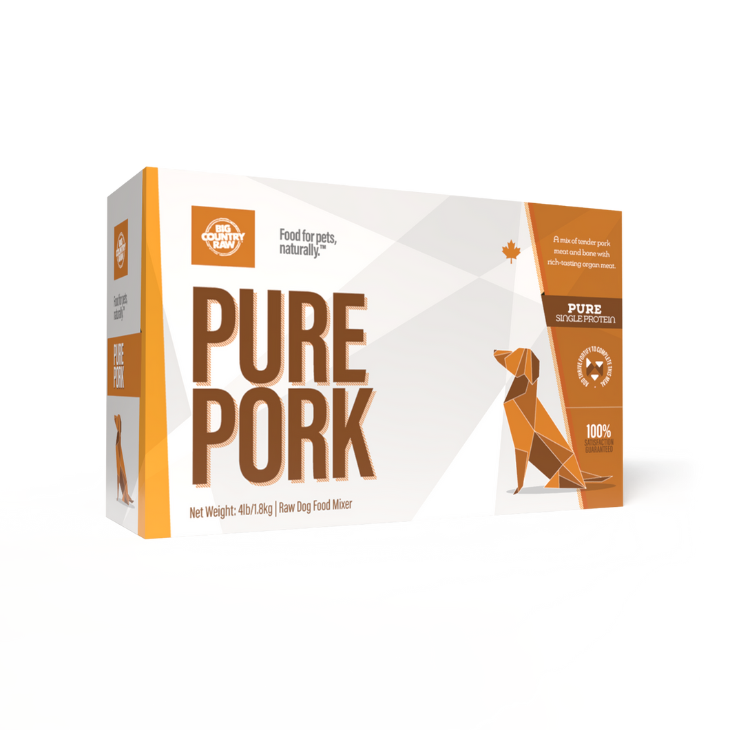 BIG COUNTRY RAW PURE PORK CARTON 4LB