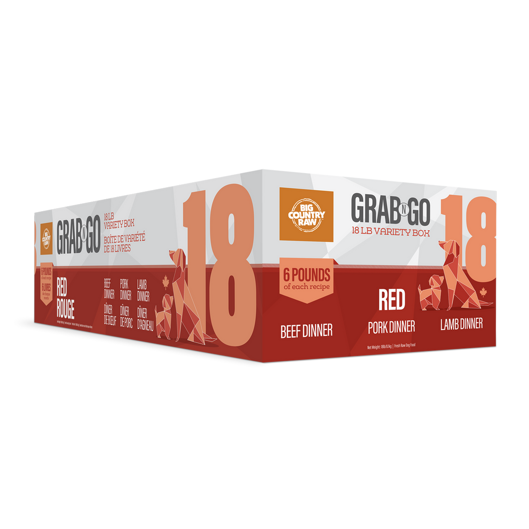BIG COUNTRY RAW GRAB N GO RED DEAL 18LB