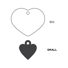 Load image into Gallery viewer, MY FAMILY ALUMINUM HEART LIGHT BLUE SMALL TAG
