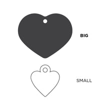 Load image into Gallery viewer, MY FAMILY ALUMINUM HEART RED BIG TAG
