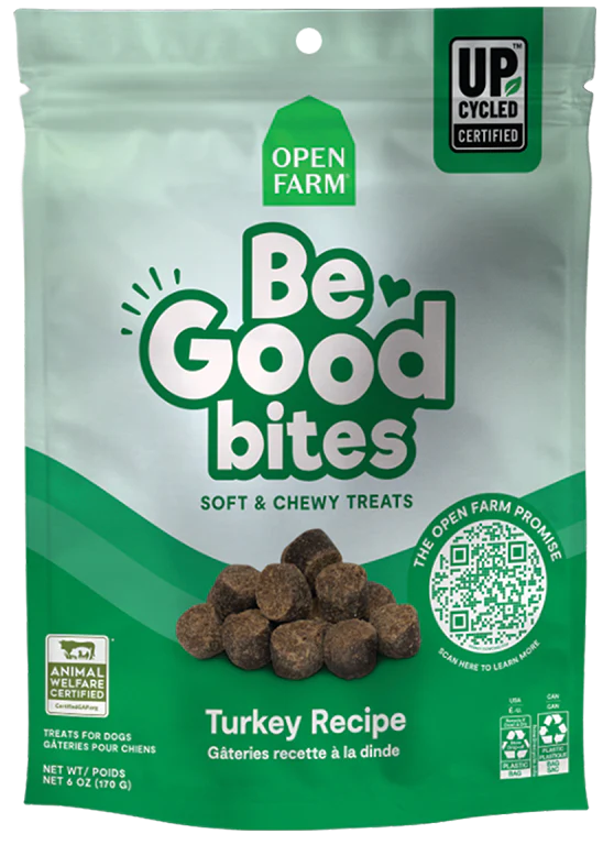 OPEN FARM BE GOOD BITES TURKEY 6OZ