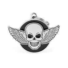 Load image into Gallery viewer, MY FAMILY BRONX WINGED SKULL TAG
