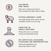 Load image into Gallery viewer, CRUMPS SEMI MOIST LAMB MINI TRAINERS 300G
