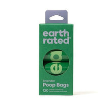 Load image into Gallery viewer, EARTH RATED LAVENDER SCENTED 8 ROLLS/120 BAGS
