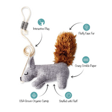 Load image into Gallery viewer, FRINGE CAT ONE TUFF NUT CATNIP TEASER
