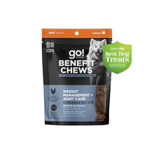 Load image into Gallery viewer, GO DOG BENEFITS CHEWS WEIGHT MANAGEMENT &amp; JOINT CARE CHICKEN 6OZ
