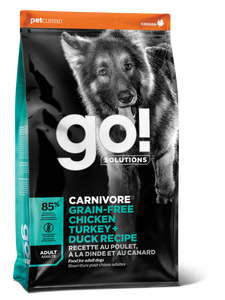 GO DOG CARNIVORE GRAIN FREE CHICKEN/TURKEY/DUCK 3.5LB