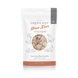 GREEN JUJU FREEZE DRIED BISON LIVER TRAINERS 3OZ